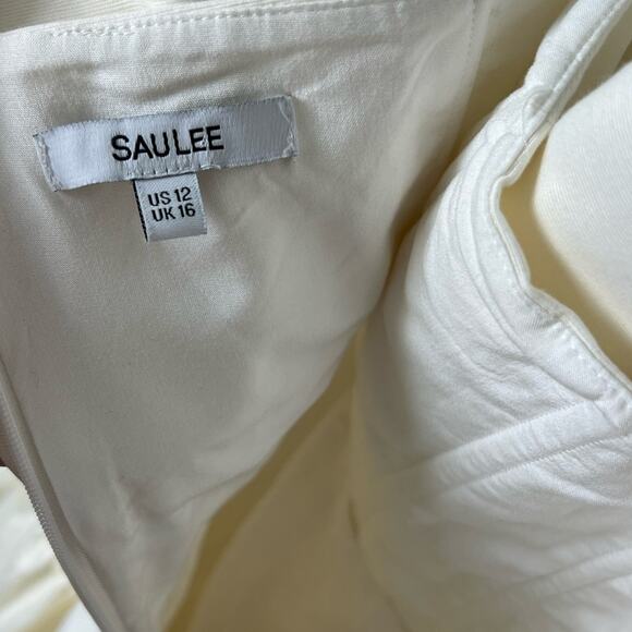 Sau Lee Revolve Ivory Nia Strapless Flare Mini Dress 12 - Picture 11 of 11